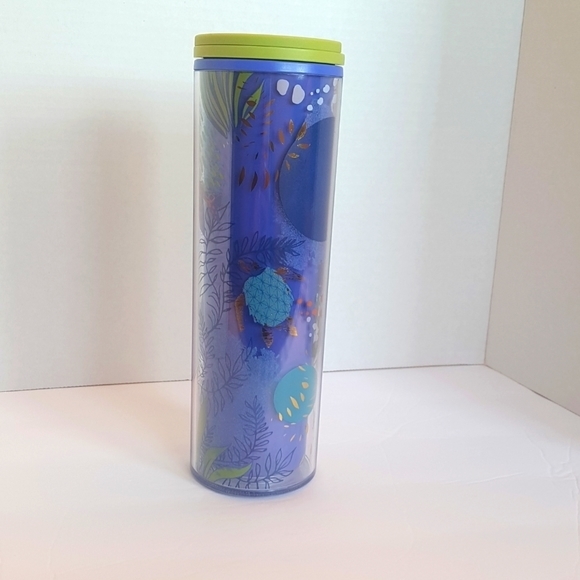 Starbucks HAWAII COLLECTION 2020 Turtle Honu Tumbler‎ Blue Green Twist Lid (NEW) - Picture 2 of 7
